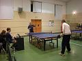 Bruno Auger (6) qui s'incline en 4 sets contre Annie Vilarinho (5)